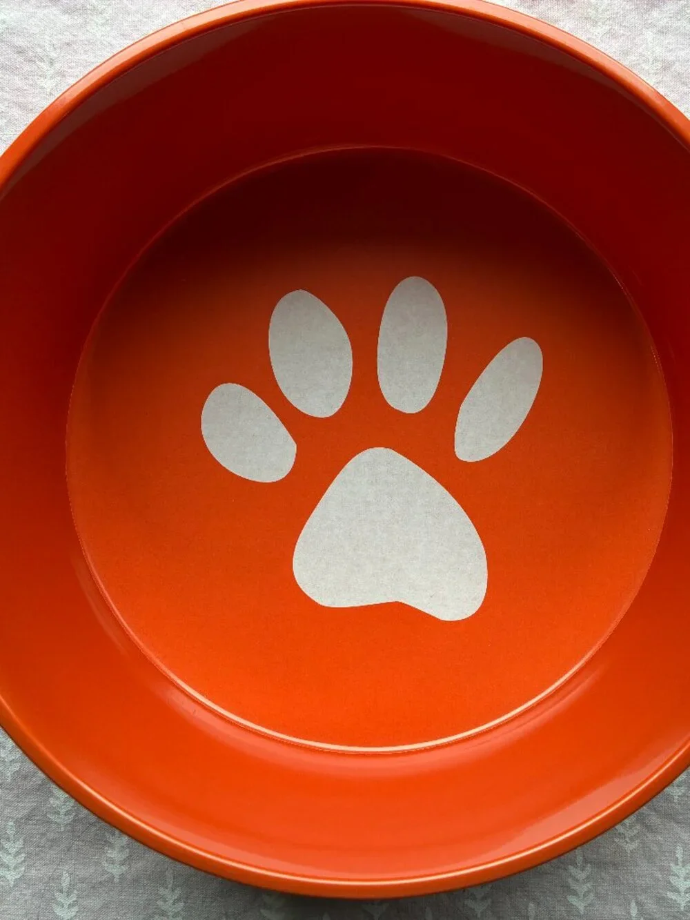 Set of orange dog bowls by Ore Originals. NWT